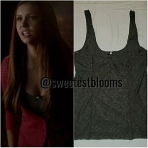 ASO Elena Gilbert Free People Double Stitch Tank Top Size Medium